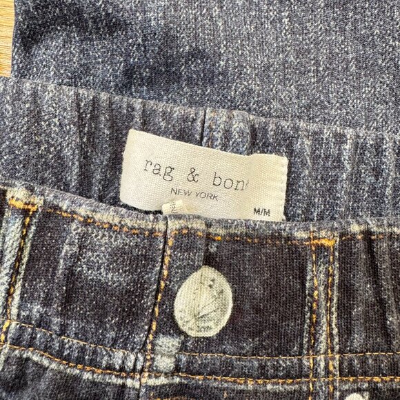 Rag & Bone Miramar Sweatpant Jeans Straight Leg Dark Blue Medium - Picture 7 of 10